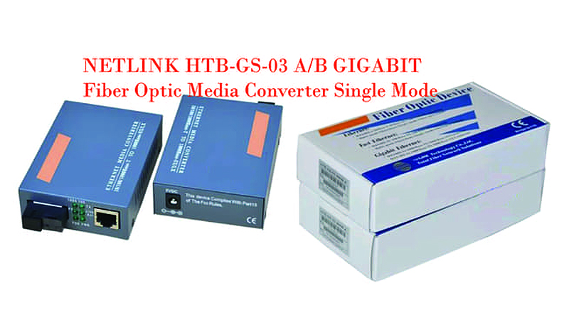Bộ chuyển đổi quang điện 1 sợi Netlink HTB-GS-03 A/B