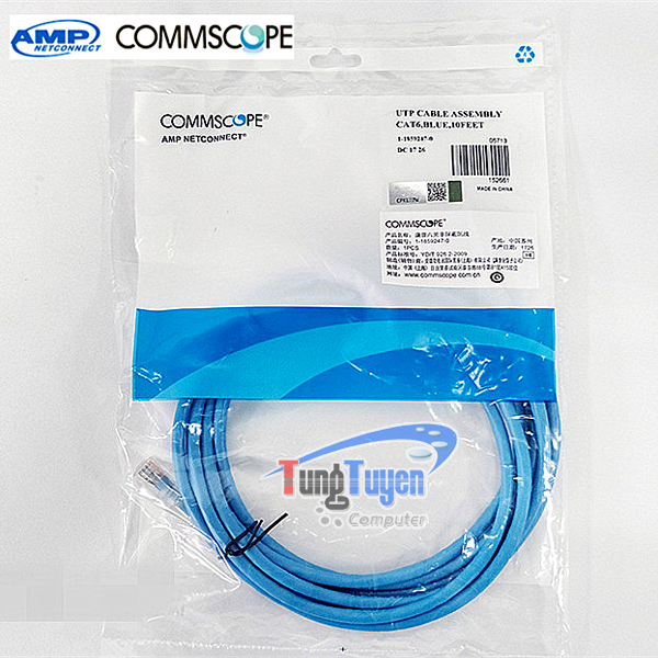 Dây nhảy patch cord 2m Cat6 Blue (NPC06UVDBBL007F) commscope
