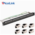 Thanh đấu nối Patch Panel 24 cổng Cat6 STP 1U PicoLink P/N: PL-F1U24P -C6