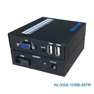 Bộ chuyển đổi VGA sang quang có cổng USB HO-LINK HL-VGA-1USB-20TR