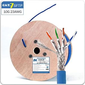 Cáp mạng CAT7 SFTP ANCOMTECK- 23AWG 10 GIGABIT ACT-BOX305-7BLUE