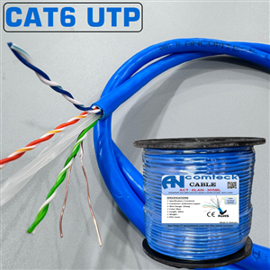 Dây cáp mạng Cat6 UTP lõi đồng nguyên chất chuẩn 23AWG chính hãng Ancomteck ACT-