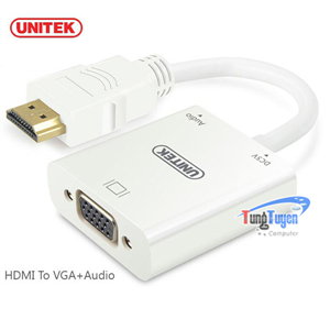 Dây chuyển đổi HDMI to VGA +Audio Unitek Y-6333