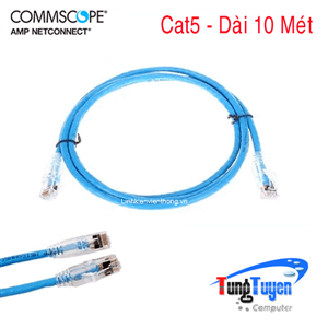 Dây nhảy patch cord 5m AMP Cat5 17FT Blue CO155D2-0ZF030