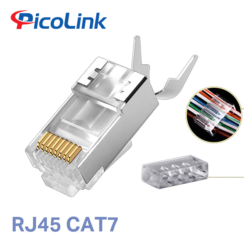 Hạt mạng, Đầu Bấm Mạng PicoLink Cat 6A + 7 FTP P/N: PL1910607