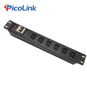 Ổ CẮM PDU TỦ RACK 06 Ổ CẮM CHUẨN C13, CÓ MCB 2P 32A