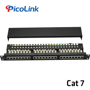 Patch Panel 24 Port CAT7 PicoLink chống nhiễu Chính Hãng P/N: PL-S1U24 -C7A