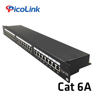 Patch Panel PicoLink CAT6A 24 Port Chính Hãng P/N: PL-S1U24 -C6A