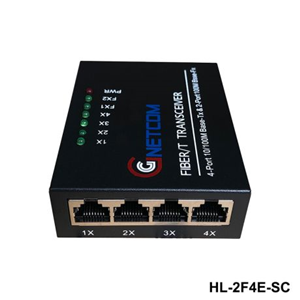 Switch Quang 2 Cổng SC + 4 Cổng J45 10/100Mbps HO-LINK HL-2F4E-SC