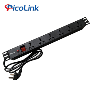 Thanh nguồn PDU Đa năng 6 ổ cắm 10A dùng cho tủ mạng