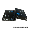 Bộ chuyển đổi HDMI qua cáp quang có cổng USB HO-LINK HL-HDMI-1USB-20TR