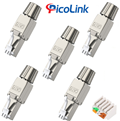 Đầu bấm hạt mạng Cat7 STP không dùng Tool, chống nhiễu, Picolink PL-KT7