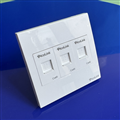 Mặt hình vuông 3 cổng, Mặt Wallplate 3 cổng Picolink PL-M191-03V
