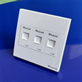 Mặt hình vuông 3 cổng, Mặt Wallplate 3 cổng Picolink PL-M191-03V