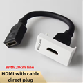 Nhân HDMI âm tường, PicoLink PL-HD20 dài 20cm chuẩn wide