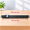 Thanh nguồn PDU chống sét Đa năng 6 ổ cắm 32A, Picolink PL-PDU32-CS6