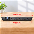 Thanh nguồn PDU Đa năng 8 ổ cắm 32A có kèm dây nguồn, PL-PDU8D-32A