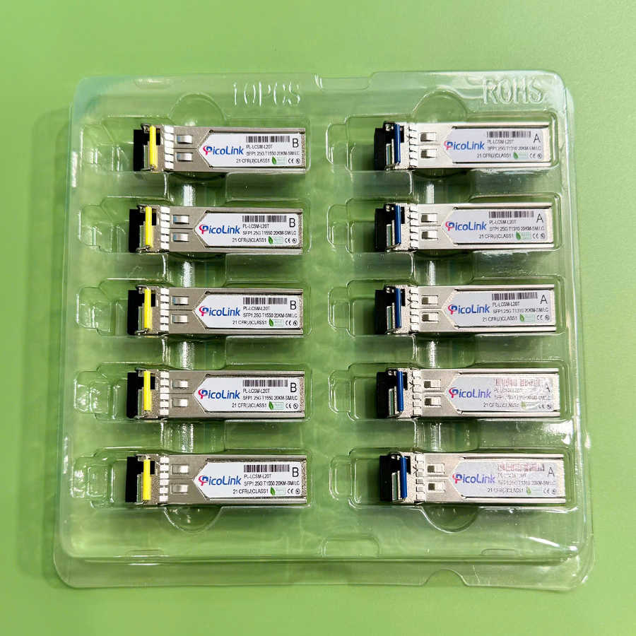 Module Quang SFP LC 1FO 12.5Gbps Single Mode Single Fiber A/B