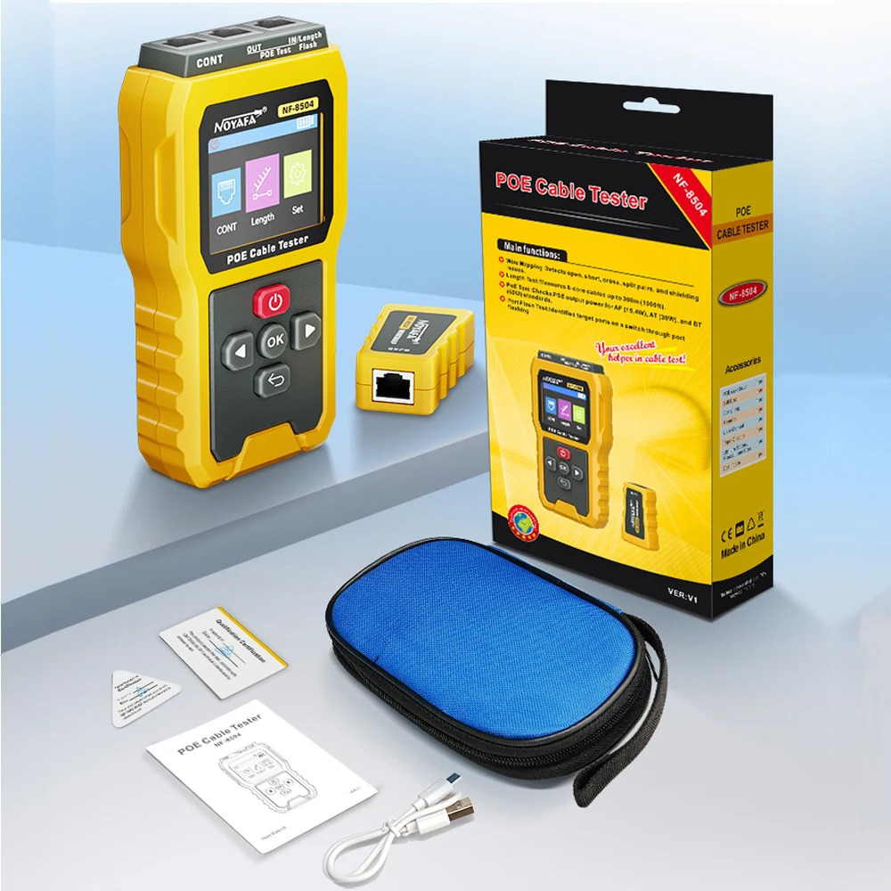 Máy Test Cáp Mạng Noyafa NF-8504 ( Hỗ trợ POE )