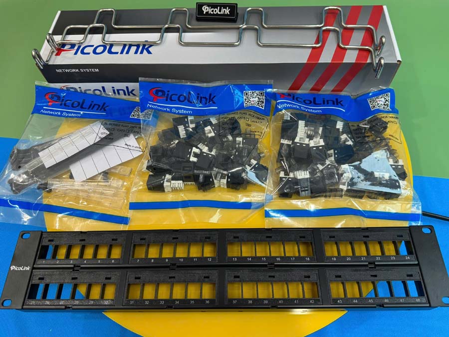 Patch Panel PicoLink CAT5 48 Port Chính Hãng P/N: PL-S2U48R -C5