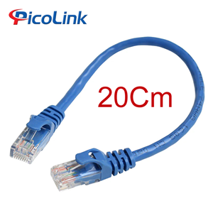 Dây nhẩy Patch Cord Cat6 20cm, UTP, Picolink PL-62300-02