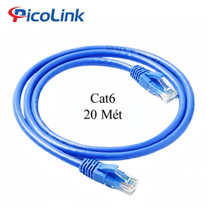 Dây nhẩy Patch Cord Cat6 UTP, PL, BLUE, 20M chuẩn 100% đồng Mã: PL-62300-20