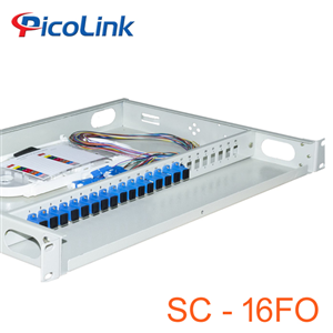 Hộp phối quang 16FO Picolink PL-16SFO-SC, ODF SC lắp tủ rack 19