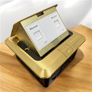 Ổ cắm đế âm sàn 1 nhân Mạng C5, 1 nhân C6 PicoLink, PL-056