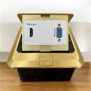 ổ cắm đế âm sàn 1 ổ HDMI và 1 VGA Picolink PL-VH102