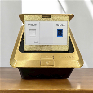 ổ cắm đế âm sàn 1 ổ mạng và 1 Quang Picolink PL-MQ502