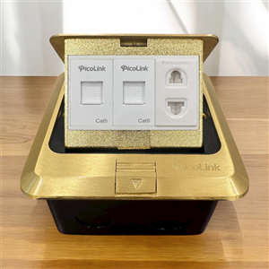 ổ cắm đế âm sàn 2 ổ mạng và 1 điện Picolink PL-MD621