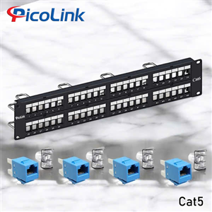 Patch Panel CAT5 48 Port PicoLink PL-S2U48X-C5