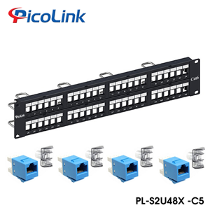 Patch Panel PicoLink CAT5 48 Port Chính Hãng P/N: PL-S2U48X -C5