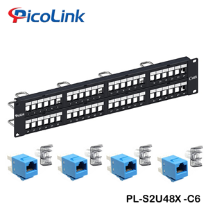 Patch Panel PicoLink CAT6 48 Port Chính Hãng P/N: PL-S2U48X -C6