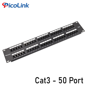 Thanh đấu nối Patch Panel RJ11 Cat3 50 Port, PicoLink PL-S1U50-C3U