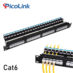 Thanh đấu nối Patch Panel 24 cổng Cat6 PicoLink PL-FS1U24P-C6