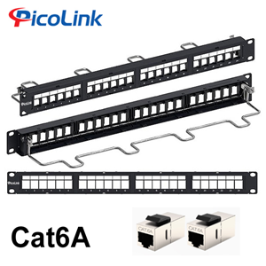 Thanh đấu nối Patch Panel 24 cổng Cat6A PicoLink PL-F1U24P-C6A