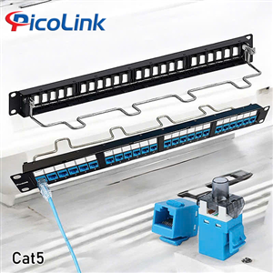 Thanh đấu nối Patch Panel 24 Port Cat5, PicoLink PL-S1U24X-C5