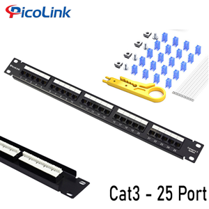 Thanh đấu nối Patch Panel RJ11 Cat3 25 Port, PicoLink PL-S1U25-C3U