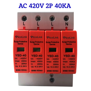 Thiết bị CHỐNG SÉT LAN TRUYỀN AC 4P 40kA - Cắt sét AC 1pha , 3 pha PL-CS4P-40